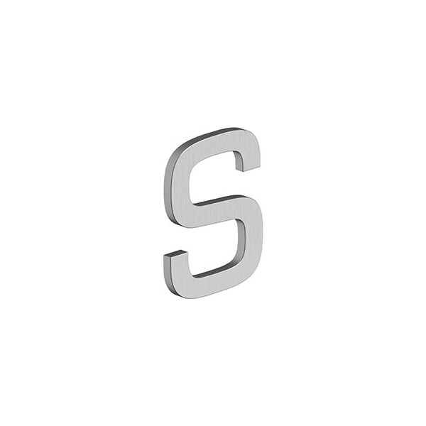 4 LETTER S, E SERIES W/ RISERS, STAINLESS STEEL in Brushed Stainless